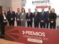 Entrega de los Premios Consello Social UDC 2024-2025, con la presencia de Antonio Abril (cuarto por la derecha)