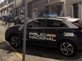 Una patrulla de la Policía Nacional, en el lugar de los hechos