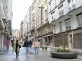 Ambiente en la calle Sagrada Familia, ya humanizada