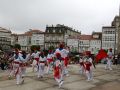 Interpretación de la Danza dos Mariñeiros por la Asociación Xóvenes do Pobo para inaugurar la Feira Franca Medieval