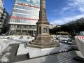 El Obelisco vuelve a sus raíces: las obras de los Cantones descubren ya su nueva base Nueva base del Obelisco