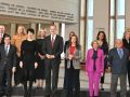 El encuentro de Marta Ortega con los reyes Felipe VI y Letizia Los miembros del Real Patronato, con Marta Ortega justo detrás de Felipe VI y Letizia