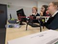 Participantes de la V Liga Maker Drone durante la formación recibida