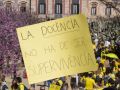 Manifestación de docentes el pasado 20 de marzo en Barcelona