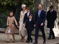 La familia real británica asiste a la misa de Pascua sin las hijas del expríncipe Andrés WINDSOR (United Kingdom), 05/04/2026.- (L-R) Princess Charlotte, Princess Catherine of Wales, Los príncipes de Gales llegan a la misa de Pascua junto a sus tres hijos, George, Charlotte y Louis