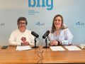 Vanessa Rey y Amelia Sánchez, dos de las ediles del BNG de Betanzos
