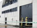 Nave de Trison que ardió en su sede central de Espíritu Santo (Sada)