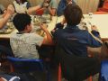 Varios alumnos, en el comedor del Colegio Calasanz Escolapios