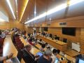 La Universidad de A Coruña modifica su equipo de gobierno Un momento de la reunión del Consello de Goberno de la UDC, esta mañana, en el Rectorado