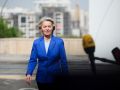 Von der Leyen, este lunes, en la ceremonia de bienvenida de la CPE