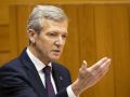 Alfonso Rueda, este martes durante el Pleno de la Cámara gallega