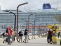 Un trasatlántico, durante una visita a A Coruña