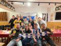 Miembros de la peña deportivista La Kuadrilla