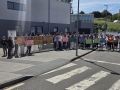 Manifestación en el IES Carral