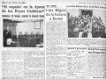 Las jóvenes estudiantes de San Pedro de Menzonzo, en el periódico del 14 de junio de 1951