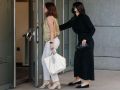 Jéssica Rodríguez (d), expareja del ministro José Luis Ábalos, llega este lunes a la Audiencia Nacional para ser interrogada