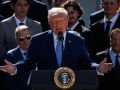 El presidente de Estados Unidos, Donald Trump, durante una rueda de prensa este viernes en la Casa Blanca