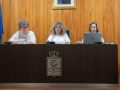 La alcaldesa, durante un pleno