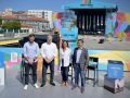 Un momento de la visita institucional al recinto del puerto que acogerá el Recorda Fest 2026