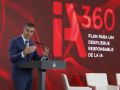 España presenta un plan para el despliegue responsable de la IA Sánchez, durante la presentación de este lunes del plan de IA del Gobierno