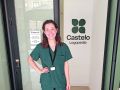Cristina Barrós, en su clínica en la plaza de la Gaiteira