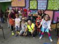 Una procesión choqueira recorrió Los Rosales para descubrir el Carnaval de Verano