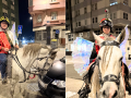 Los jinetes cabalgan de nuevo: sus alas iluminadas llegan hasta Os Castros Jinetes enmarcarados en Los Castros