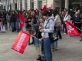 Estudiantes coruñeses gritan contra el bullying tras el suicidio de la joven Sandra Peña Manifestación del Sindicato de Estudiantes en A Coruña por la muerte de Sandra Peña