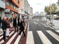 Inés Rey visita la avenida de A Sardiñeira junto a las concejalas de Movilidad, Seguridad Ciudadana y vecinos