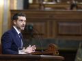 El ministro de Derechos Sociales, Consumo y Agenda 2030, Pablo Bustinduy, durante su comparecencia este jueves en el Pleno del Congreso
