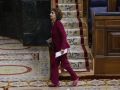 María Jesús Montero se despide de sus compañeros en Moncloa ante las elecciones andaluzas La ministra de Hacienda, María Jesús Montero, dirigiéndose este jueves a la tribuna del Congreso