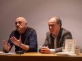 El editor Xulio Valcárcel y Rogelio Groba, en la presentación del libro