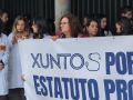 Sanitarios protestan contra el Estatuto Marco este miércoles en el Chuac