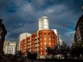 Arco iris en A Coruña, en la tarde de este jueves