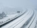 Las incidencias por 'Ingrid' en Galicia suben a 550, con múltiples salidas de vía por granizo y nieve Nieve en A Gudiña al paso del temporal Ingrid