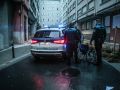 Agentes de la Policía Local en el lugar de los hechos