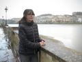 Susana Castrillón, en el paseo de O Burgo 