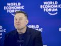 Elon Musk hablando en Davos