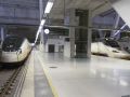 Trenes parados en la estación de Vigo