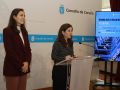 BiciCoruña, de récord en récord: estas son las estaciones más utilizadas Noemí Díaz e Inés Rey, en rueda de prensa este lunes