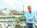 Luis Moya, en la terraza del Náutico