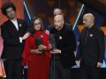 Alberto Vázquez agradeciendo el premio Goya por 'Decorado'