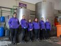 Los cambios en la recogida de aceite de A Coruña ponen en duda la continuidad de las Mulleres Colleiteiras Empleadas de Mulleres ColleiteirasFoto de familia de las Mulleres Colleiteiras