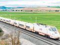 Alvia A Coruña-Barcelona, a su paso por Castilla, entre las provincias de Palencia y Burgos