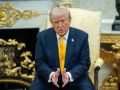 El presidente de Estados Unidos, Donald Trump, en un momento de su comparecencia