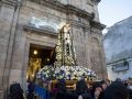 La salida de la procesión de la Virgen de los Dolores