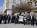 Representantes institucionales y artistas en la presentación de la novena edición de Elas Son Artistas