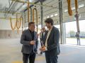 Arteixo traspasa el nuevo parque de Bomberos al Consorcio Provincial, que empezará a funcionar en dos meses Formoso y Calvelo en la nueva base de Bomberos de Morás