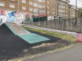 Una rampa precintada en A Barcala, Cambre