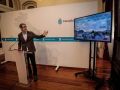 Marcos Pérez Maldonado, esta mañana, en la presentación del mapa interactivo del eclipse